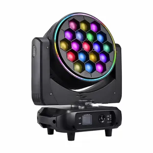 19PCS * 40W Bienen auge Moving Head Bühnen effekt Beleuchtung führte RGBW Beam Lichteffekt für Hochzeit DJ Show Konzert Bar Party