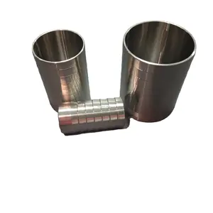 Adaptador de manguera de soldadura de acero inoxidable 304/316L para tubería sanitaria, conectores de manguera recta pulida interna y externa