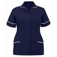 Uniforme de travail pour personnel d'hôtel, vêtements de nettoyage à manches courtes avec logo personnalisé, taille plus, pour femmes, personnel de nettoyage et d'entretien ménager