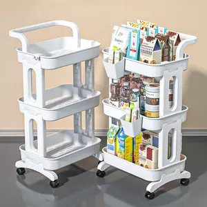 Vente en gros Étagère pour chariot Étagères pour snacks Étagères pour dortoir Étagère de rangement multicouche pour la cuisine domestique