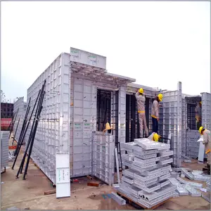 Panel Lempengan Dinding Cetakan Beton Konstruksi Pembentuk Sistem Formwork Aluminium