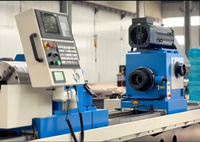 Machine de perçage et d'alésage CNC horizontale industrielle pour trous profonds avec moteur et pompe pour le traitement des barres rondes en métal Guanghe TK2150