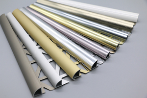 Misumi <strong>Corner</strong> Edge Silver <strong>Round</strong> Metal Strip King Aluminum Tile Edge Trims - Product Image 2