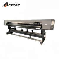 Imprimante UV grand format hybride Acetek 3,2 m à LED UV haute vitesse avec tête XP600 et encre UV pour étiquettes, film étirable et tissu non tissé