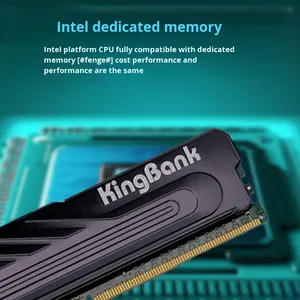 Jinbaida <b>DDR4</b> <b>Memory</b> 3200MHz 16G (8G*2) REG ECC Private Mold Set Black Knight & Silver Knight Modules Desktop Computer Stock Des - Product Image 4