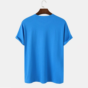 T-shirts personnalisés pour hommes en polyester/coton, coupe régulière, style hip-hop, grande taille, anti-rétrécissement, fabrication OEM - Product Image 2