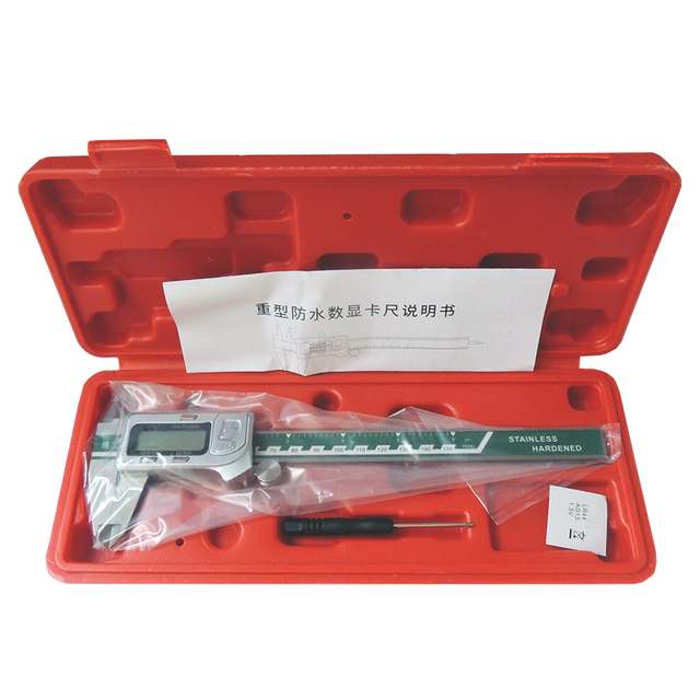 CHIXI Brand Large LCD Screen IP54 Waterproof High Precision Conversion Measuring Tool Steel Digital Electronic 0-150mm Caliper