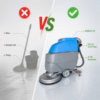 Autolaveuse autotractée à batterie pour les tâches quotidiennes d'entretien des sols des supermarchés, centres commerciaux et industriels (modèle S530)