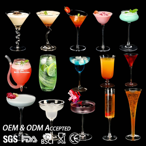 Copas de Cristal Surtidas para Cócteles, Martini, <span class=keywords><strong>Margarita</strong></span>, Champán, Estilo Clásico, Rústico, Tropical, Creativo, Highball, Cristalería Única - Product Image 1