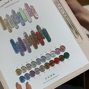 Lot de 20 couleurs de vernis à ongles gel UV scintillant effet diamant broyé 15 ml pour salon de manucure - Product Image 3