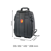 Sac à dos étanche, résistant aux chocs et à la poussière, en PP rigide, IP65, pour instruments, ordinateur portable, iPad, outils électroniques, fabrication OEM/ODM