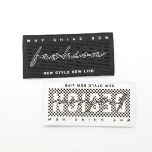 Direct Price Tags for Clothes Custom Logo Pattern Sustainable Fine Woven Label