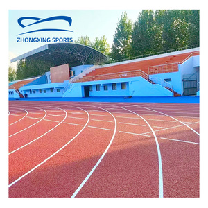 13mm độ dày thoáng khí hệ thống cao su thể thao sàn PU thể thao chạy theo dõi tổng hợp Polyurethane chạy theo dõi - Product Image 1