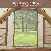 Grande tente familiale d'extérieur pour le camping, imperméable, en toile Oxford PVC, gonflable, quatre saisons, portable, à double couche
