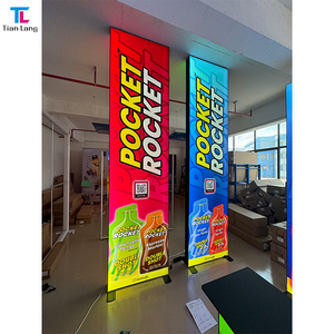 TIANLANG งานแสดงสินค้าแบบสั่งทำได้หลายประเภทกล่องผ้าเผลตึงแบบแบ็คไลท์ขนาด10X10 - Product Image 2