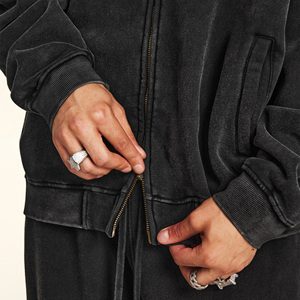 Sweat-shirt à capuche zippé de haute qualité, coupe décontractée, coupe régulière, pour homme, hiver, coupe-vent, imperméable, imprimé - Product Image 3