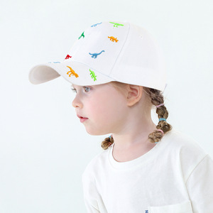 Haute qualité réglable dessin animé <span class=keywords><strong>dinosaure</strong></span> broderie bord incurvé enfants <span class=keywords><strong>papa</strong></span> chapeaux Logo personnalisé 6 panneau Gorras coton casquettes de Baseball - Product Image 6