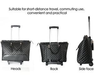 Lightweight Female Carry-On Luggage Fashion <strong>Suitcase</strong> with Zipper Closure for Short Trips and Boarding - Product Image 5