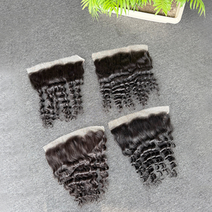 Venta al por mayor directa de fábrica: Cabello virgen 100% sin procesar, frontal de encaje HD 13x4 suelto profundo, 12-20 pulgadas, 5x5, 6x6, color negro virgen. - Product Image 6