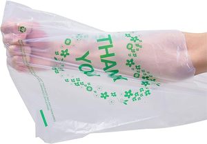 ถุงขอบคุณแบบเสื้อยืด HDPE สีขาว หนา 0.48 มิล  แบบนูนลาย เกรดอาหาร สำหรับซุปเปอร์มาร์เก็ต/ร้านขายของชำ  HCPACK รุ่น 2025061807 แบบหูหิ้ว - Product Image 2