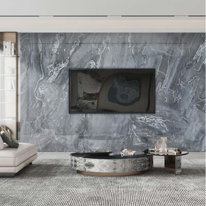 Panel de cristal de carbono de 5MM/8MM, tablero UV personalizado, Panel de pared de hoja de mármol de PVC para decoración interior - Product Image 1