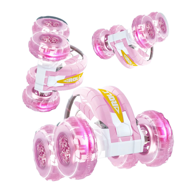 YT New Design Kids 1:24 Scale R/C Drift Vehicle Toys 3 Colors 2.4G Remote Control High Speed Rolling Stunt Car Toys With Light
