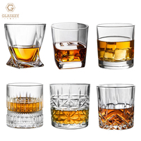 Verres à whisky en cristal transparent, verres à whisky pour bar, verres à vodka, bière, bourbon, scotch