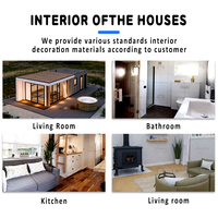 Maison préfabriquée modulaire en acier moderne, prête à vivre, à faible coût, mobile, légère et durable