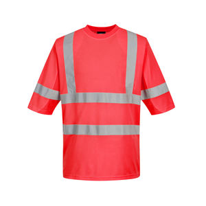 Camiseta de Seguridad de Alta Visibilidad, Certificada ANSI/ISEA 107 Clase 2/3, 100% Poliéster, Anti-Sudor, Transpirable, Reflectante, Ropa de Trabajo para Hombre - Product Image 1
