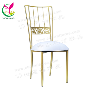 Fournitures de mariage événements utilisés en acier <span class=keywords><strong>doré</strong></span> tiffany <span class=keywords><strong>chaise</strong></span> <span class=keywords><strong>chiavari</strong></span> avec coussin - Product Image 1