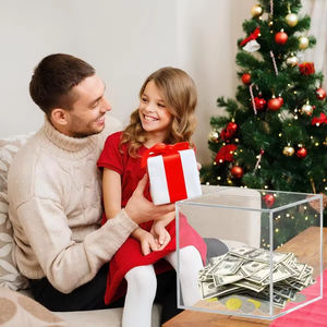 กระปุกออมสินอะคริลิคใสแบบโมเดิร์น น้ำหนักเบา เป็นมิตรกับสิ่งแวดล้อม <span class=keywords><strong>ส</strong></span>ำหรับผู้ใหญ่และเด็ก เปิดง่ายโดยการงัด - Product Image 4