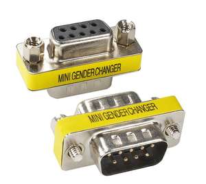 Convertisseur de connexion mâle/femelle, adaptateur série DB9, 9 broches, Rs232 - Product Image 1