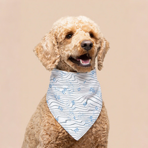 ผ้าพันคอสัตว์เลี้ยงลายสก็อตลายสก็อตสำหรับสุนัขขนาดเล็กและใหญ่สำหรับสุนัขในฤดูร้อนและฤดูหนาวโลโก้ออกแบบได้ตามต้องการ - Product Image 2