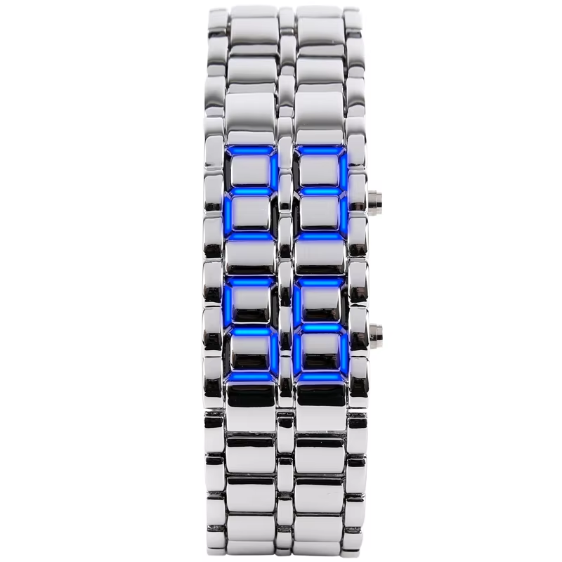 Silver/blue