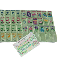HaloOne Designer Garden Glow Custom Matcha Pearl Sparrow Mahjong Set Luxury Modern Eco-Friendly Plastic Block Collectors