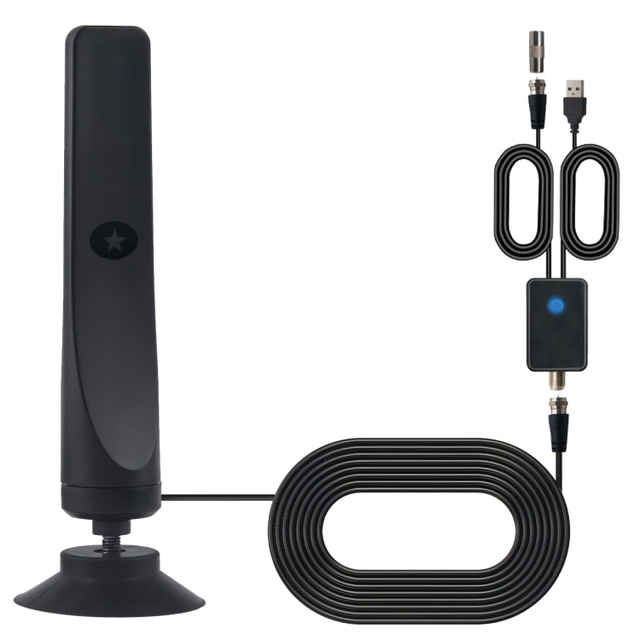 Hot Selling 4K 1080P Indoor Digital TV Antenna for Local Channels 50 Miles Range With Amplifier Signal Booster
