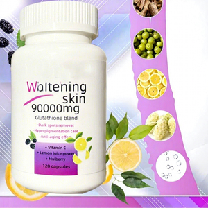 Cápsulas Blanqueadoras con Mezcla de Glutatión 90000mg, Suplemento para Aclarar la Piel, Suplemento Blanqueador con Antioxidante Antienvejecimiento - Product Image 4