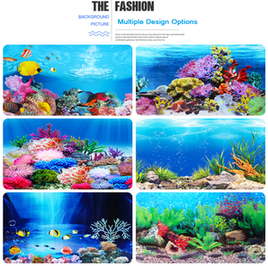 الأسماك خزان خلفية <span class=keywords><strong>2</strong></span> جانب الحوض خلفية اللوحة - Product Image 3