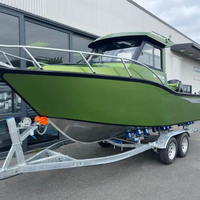 Bateau de Pêche à Cabine Fermée en Aluminium Gospel 6,25 m Économique avec Moteur Hors-Bord, État Neuf à Vendre