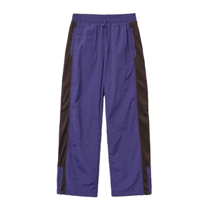 Mens Casual <b>Mesh</b> Panel Polyester Track <b>Pants</b> Custom-made Print Drawstring Waist Color Block Design Windbreaker <b>Pants</b> Breathable - Product Image 6
