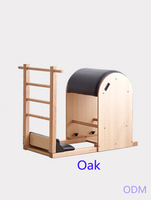 Barril de Pilates de Madera de Roble Industrial para Entrenamiento de Fuerza Funcional, Resistencia Dinámica y Carga Progresiva