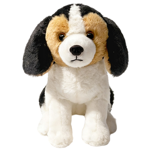 Peluche <span class=keywords><strong>Beagle</strong></span> assise, chien en peluche <span class=keywords><strong>noir</strong></span>, <span class=keywords><strong>blanc</strong></span> <span class=keywords><strong>et</strong></span> brun, jouet réaliste pour enfants <span class=keywords><strong>et</strong></span> cadeau de vacances - Product Image 1