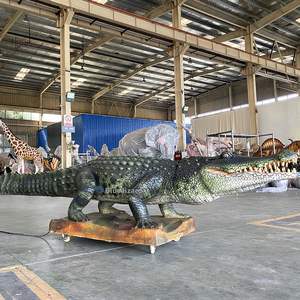 Modèle de décoration de <span class=keywords><strong>zoo</strong></span> géant personnalisé, animal animatronique, <span class=keywords><strong>crocodile</strong></span> - Product Image 5