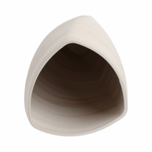 Vaso in Porcellana Moderno a Forma Conica con Design a Strati per Soggiorno, Elemento d'Arredo Elegante - Product Image 6