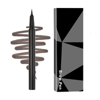 Stylo à sourcils naturel microblading double embout végétalien, pointe fine 0,1 mm, gel teinté waterproof pour maquillage