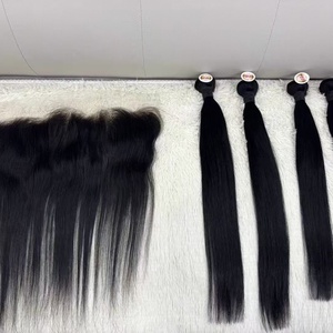 ชุดผมเวียดนามแท้ 100% แบบเวอร์จิ้น 4 มัด พร้อมผมปิดหน้าผาก 1 ชิ้น น้ำหนัก 280 กรัม คุณภาพสูง แบบดับเบิ้ลดรอน - Product Image 2