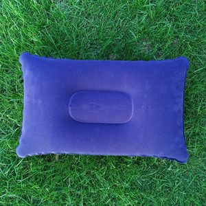Inflatable <b>Pillow</b> Rectangular 34.5x22cm Soft Flocking Outdoor Camping Travel Portable U-<b>Shaped</b> <b>Pillow</b> - Product Image 4