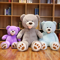 Peluche géante personnalisable en gros, ours en peluche géant avec rembourrage en coton PP, jouet en peluche