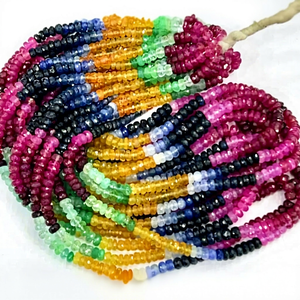 Venta al por Mayor de Cuentas de Piedras Preciosas Facetadas de Esmeralda, Rubí, Zafiro Amarillo y Azul Naturales de Grado AAA para la Fabricación de Joyas 17 - Product Image 1