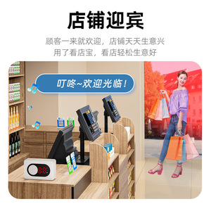 Smart Welcome Speaker With Digital Display And Voice Alert For Door Entry Use - Product Image 2